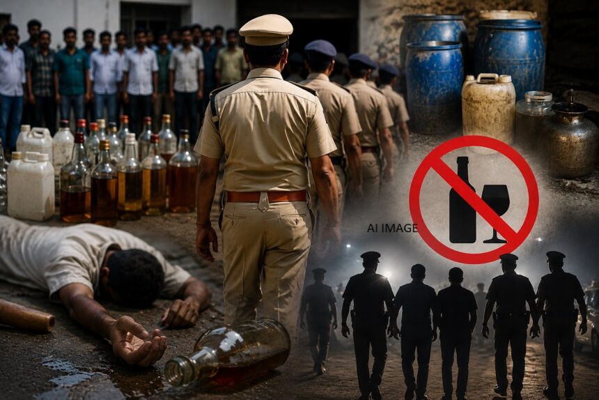Major action taken in East Champaran poisonous liquor case, 14 excise personnel suspended