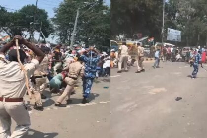 Police lathicharge students demanding jobs in Bihar, protesting against TRE-4 notification