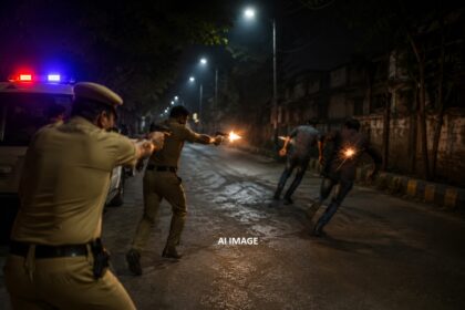 Two criminals were shot dead in Patna late at night by police.