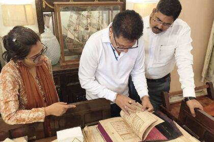 Inspection of Chinese manuscripts under Gyan Bharatam Mission, emphasis on conservation