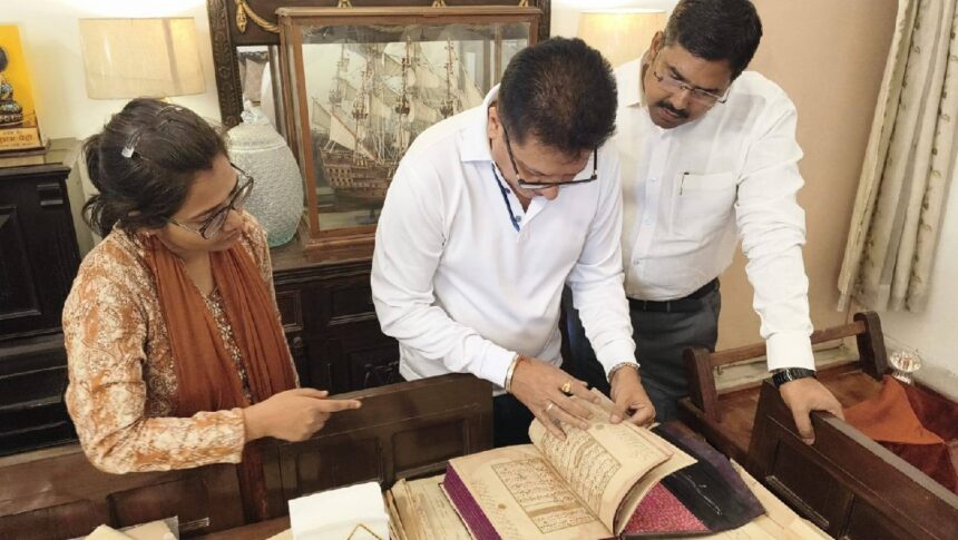 Inspection of Chinese manuscripts under Gyan Bharatam Mission, emphasis on conservation