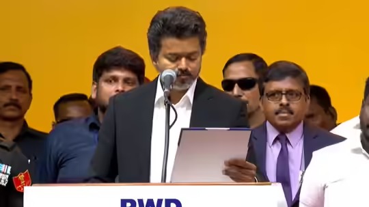 Vijay took oath as CM