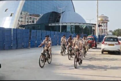 RPF cycle patrol at Gaya railway station