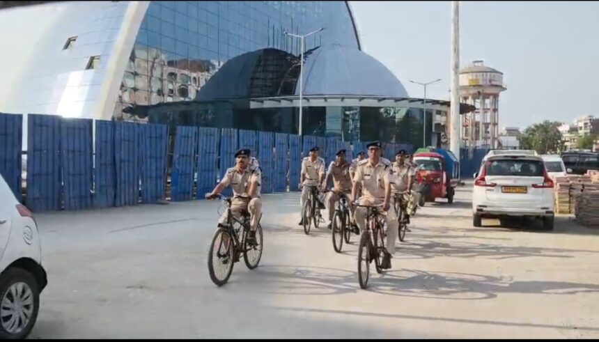 RPF cycle patrol at Gaya railway station