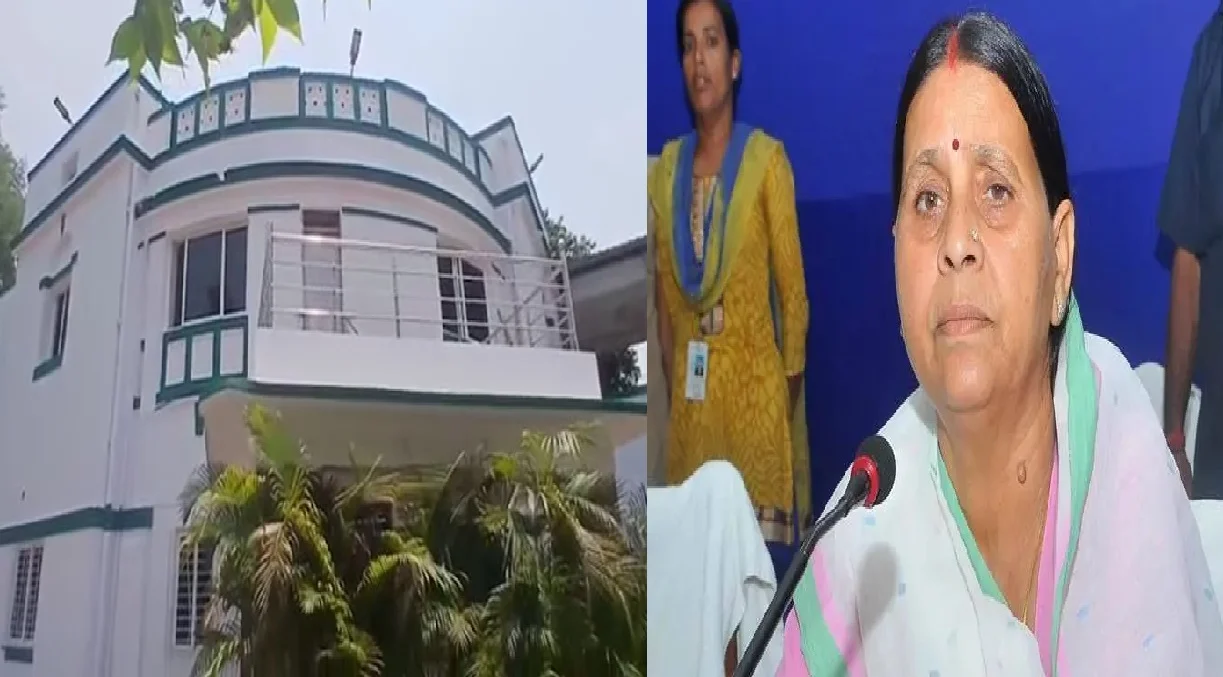Rabri Devi's new bungalow gets a coat of green paint; preparations to vacate 10 Circular Road gather pace.