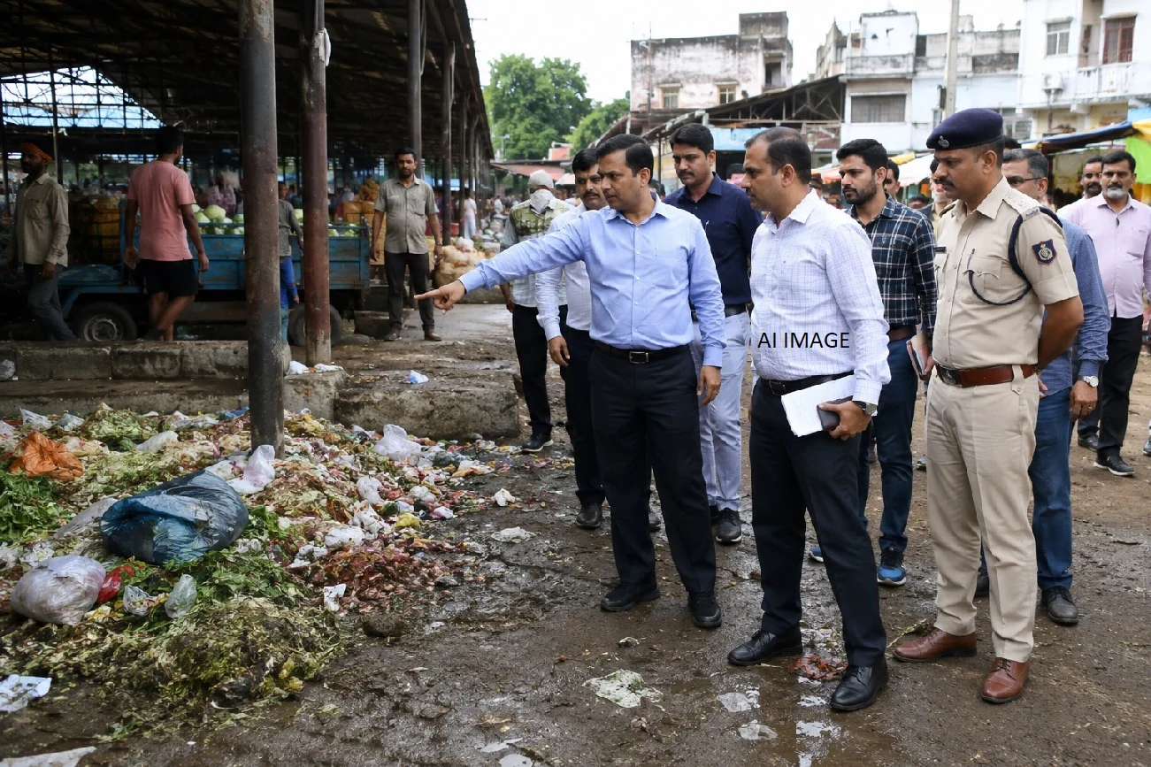 Crackdown on filth at the market committee; administration issues directives for action.