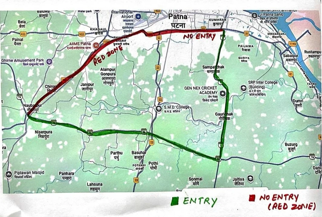 Special traffic diversions to be in effect in Patna for two days during Muharram; vehicular movement on Ashok Rajpath and Anisabad will be restricted.