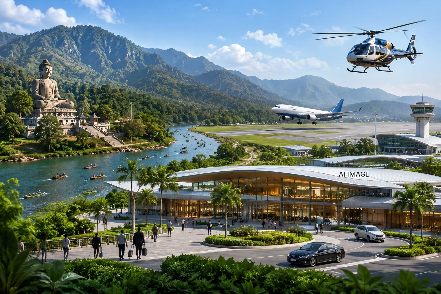 Valmikinagar to become an international tourist hub; preparations for airport expansion and helicopter services gain momentum.