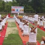 Bagaha immersed in Yoga on International Yoga Day; thousands practiced yoga at the India-Nepal border.