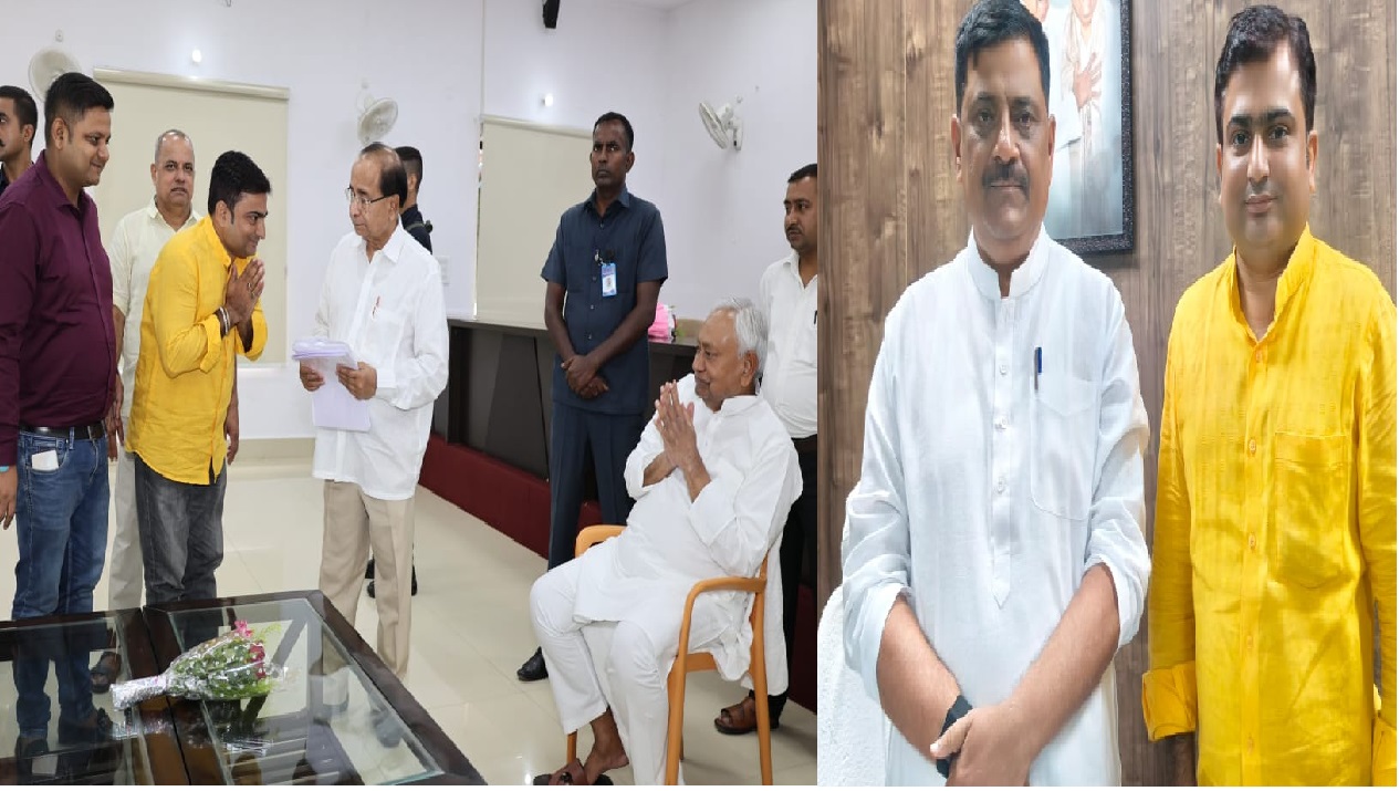 नीतीश कुमार और संजय कुमार झा से मिले NEWS PR के संपादक अंशु झा, डिजिटल मीडिया की भूमिका पर हुई चर्चा