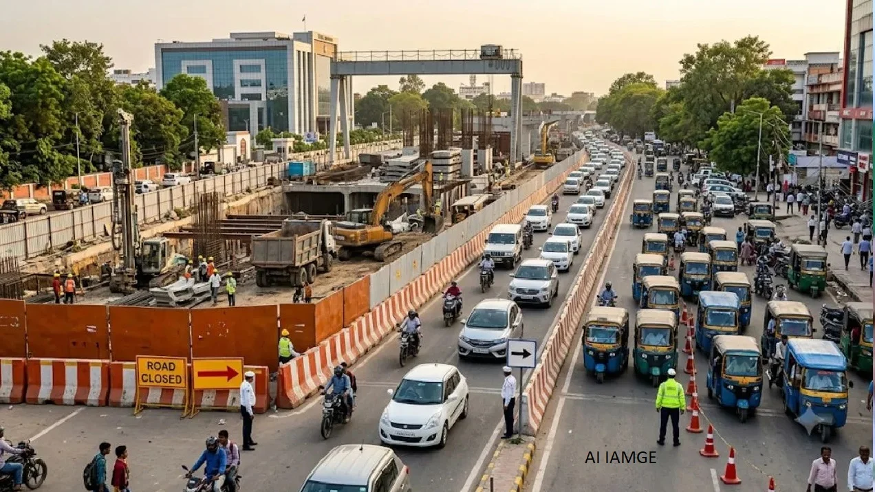 Metro construction in Patna gains momentum; Nehru Path to be widened; route diversions planned to ease traffic congestion.