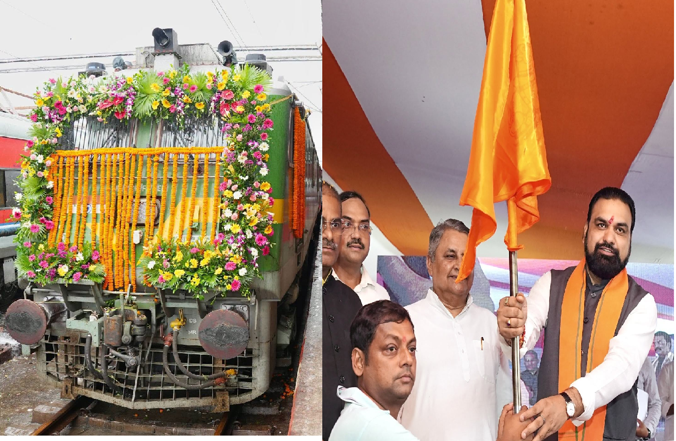 Chief Minister flags off a group of 1,150 pilgrims; special train departs for Somnath Yatra.