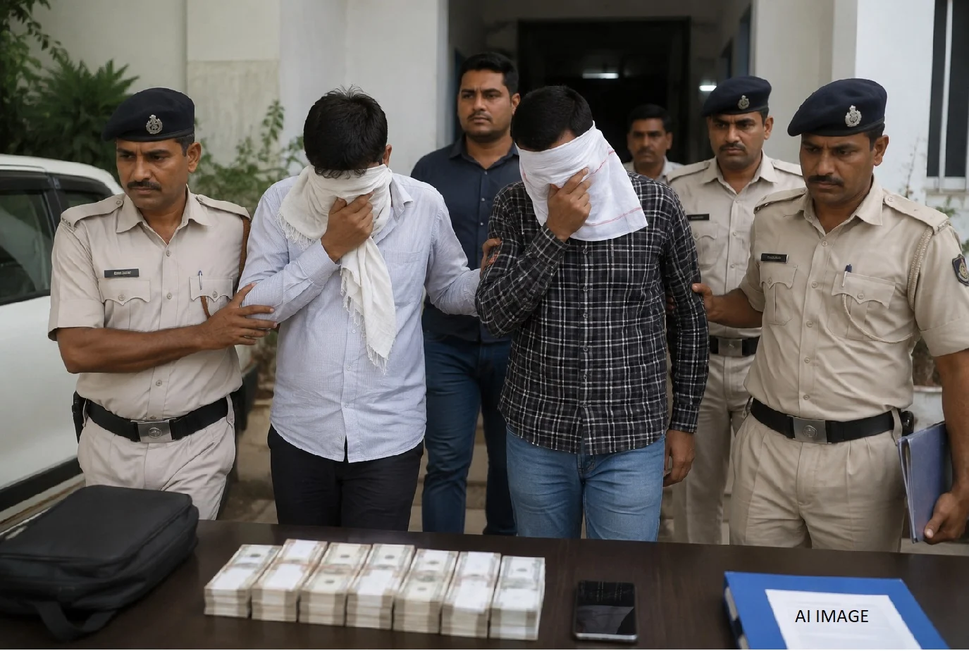 Court clerk and private broker arrested while accepting a bribe of ₹22,000 at the Hilsa Sub-divisional Office; major action by the Vigilance Bureau.