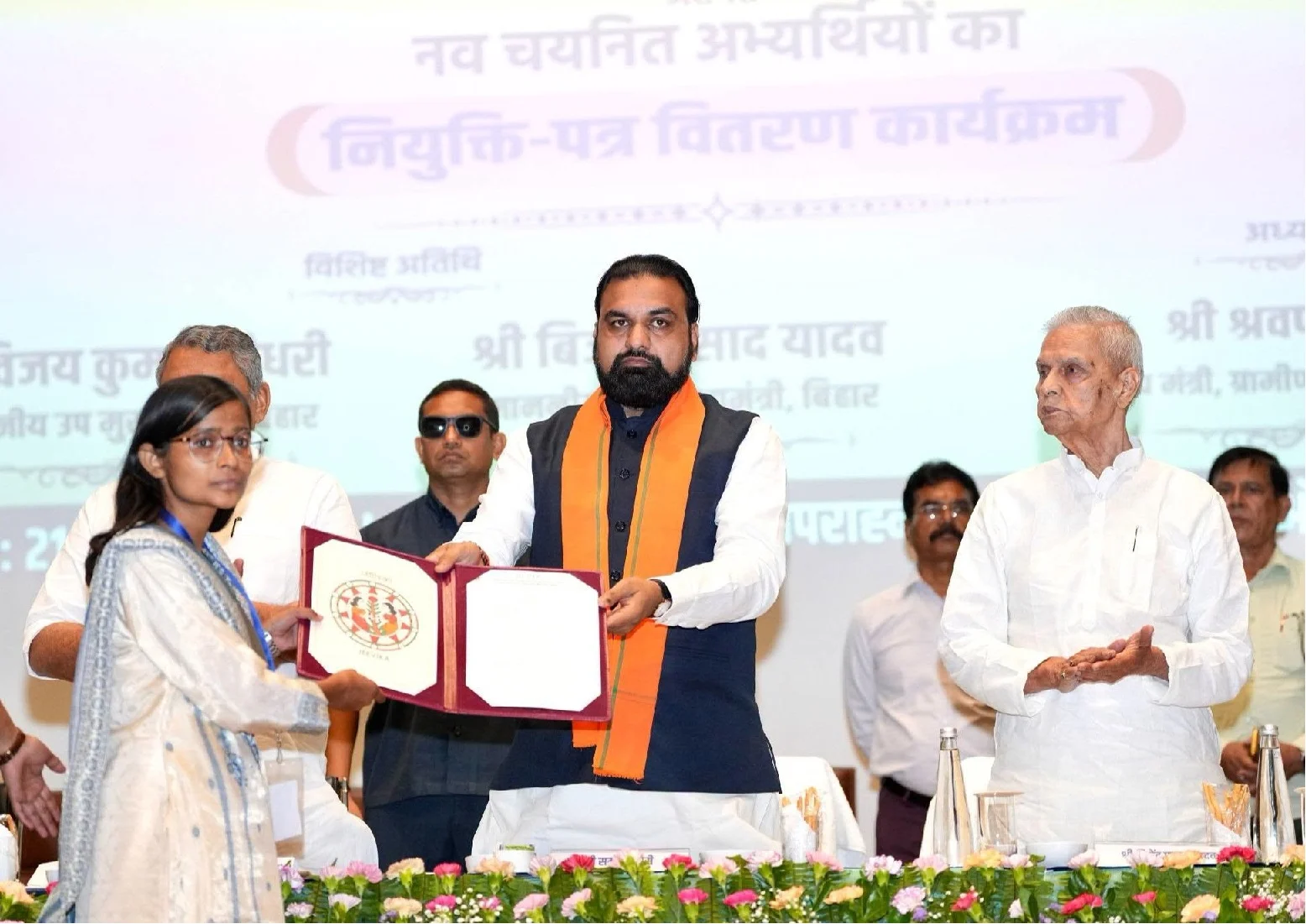 2,446 youths secured jobs with Jeevika; Deputy Chief Minister Samrat Chaudhary distributed appointment letters.