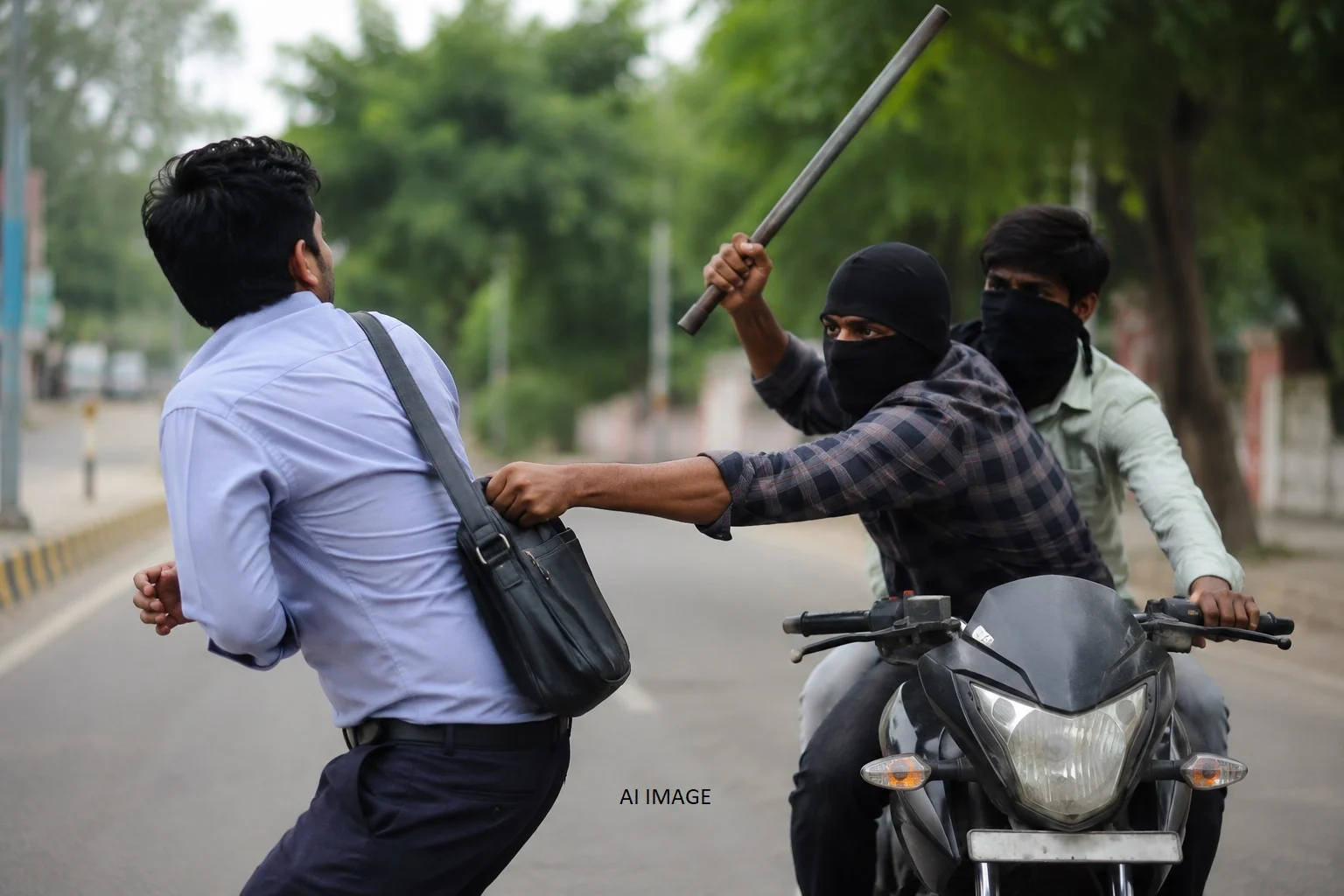 Youth robbed of ₹75,000 while returning from a bank in Saran; miscreants flee after attacking him with an iron rod.