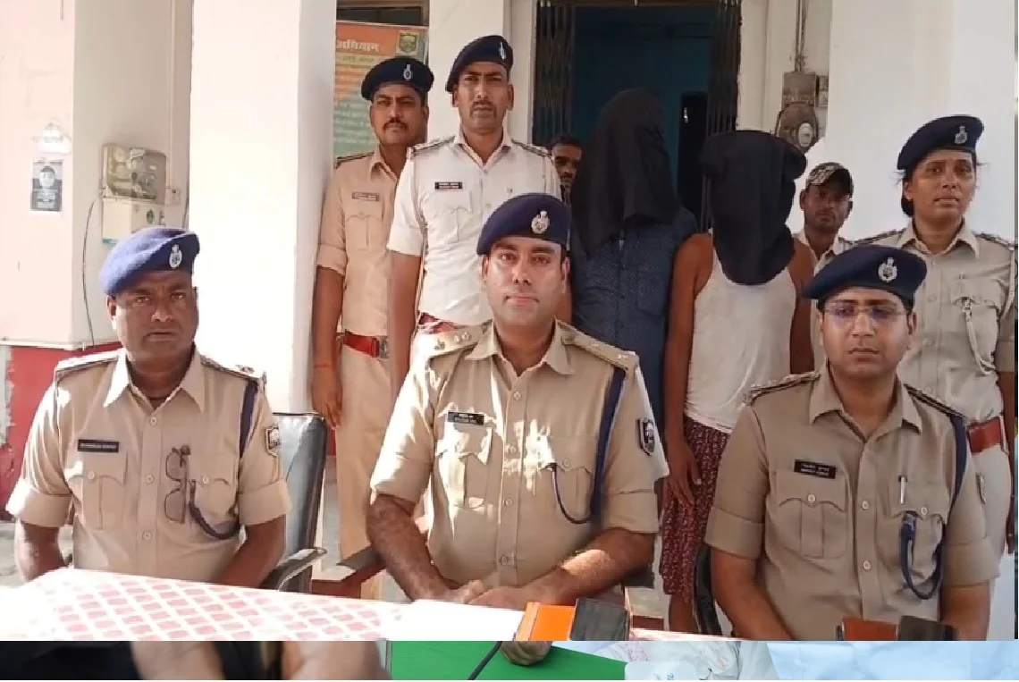 Major police crackdown in Sultanganj; two arrested with 506.75 liters of foreign liquor and 21 liters of country-made liquor.