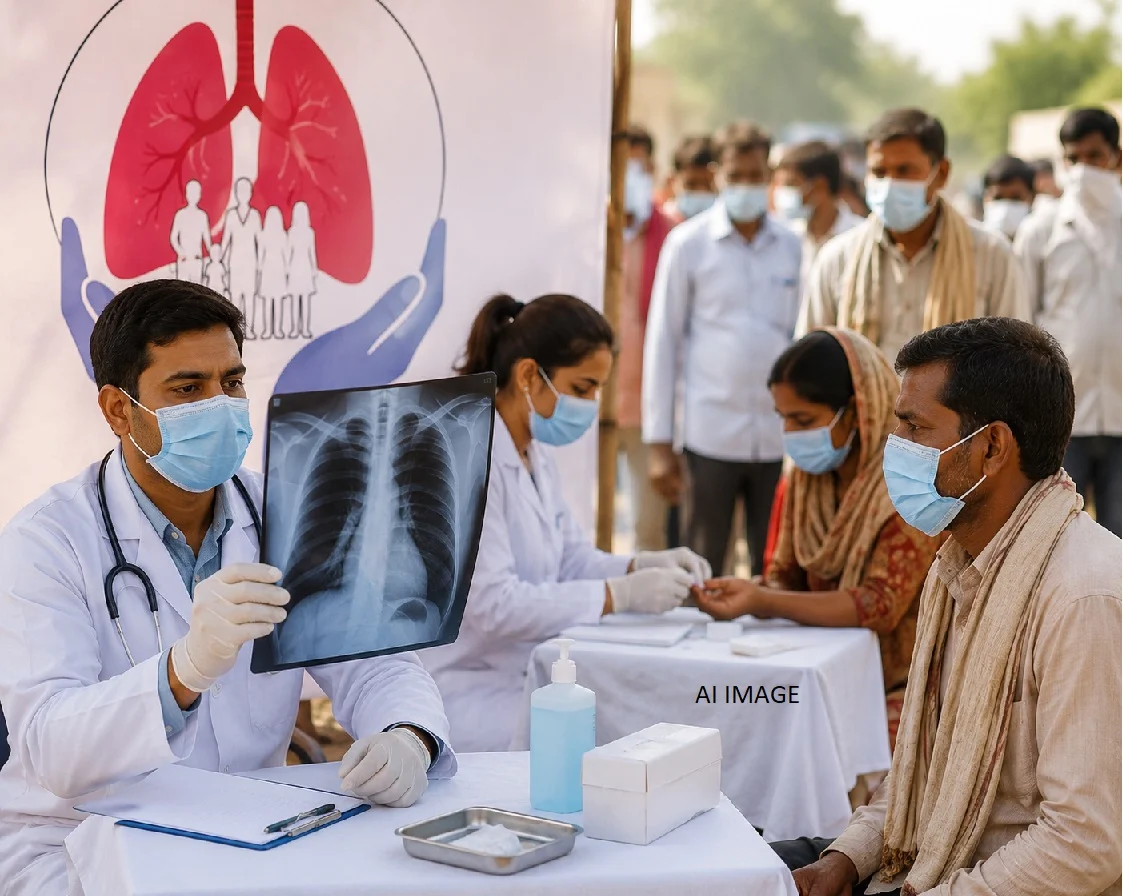 Administration takes a strict stance on the TB-free India campaign; sets a target of screening 4,500 people daily.
