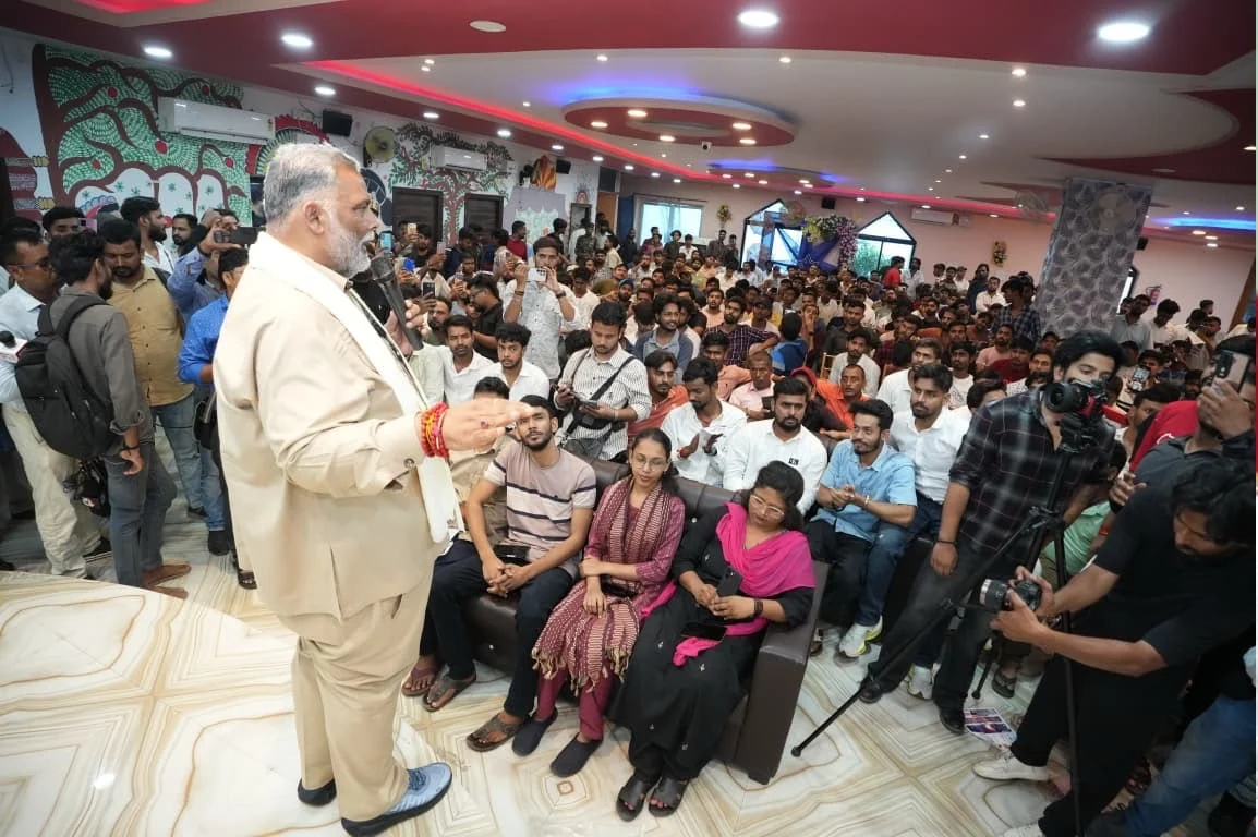 "Students' Roar" (Chhatron ki Goonj) event held against paper leaks, recruitment scams, and unemployment.